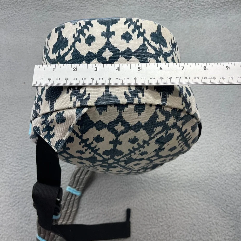 KAVU Rope Bag Crossbody Blue Ikat Canvas Sling Backpack Ergonomic Outdoor Bag